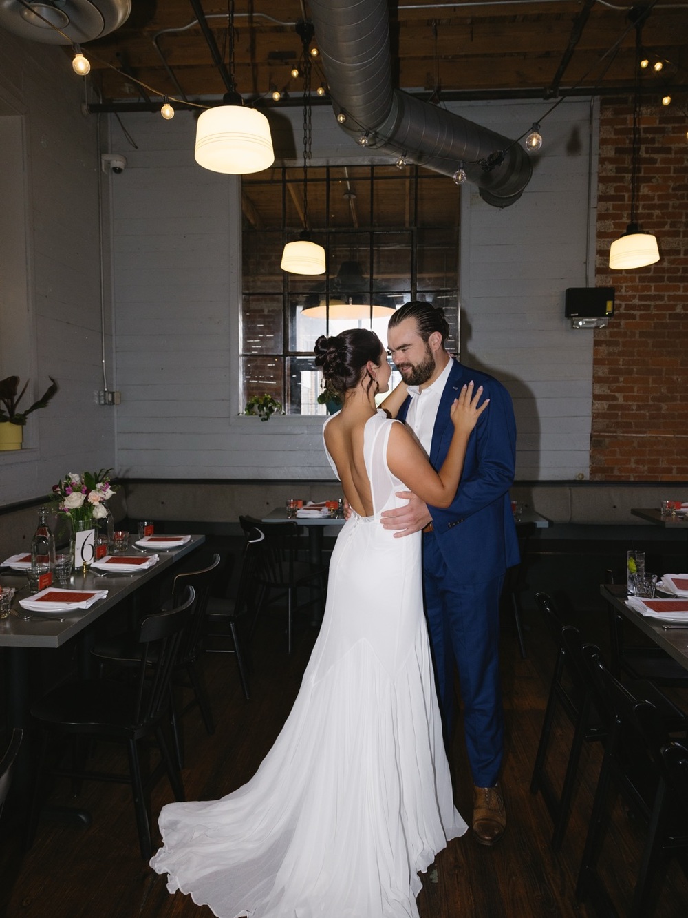 Anthropologie Elegant White Sheer-Yoke Bridal Gown - Picture 6 of 6
